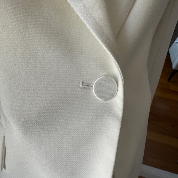 NWOT Zara White Tuxedo Jacket - Picture 7 of 13